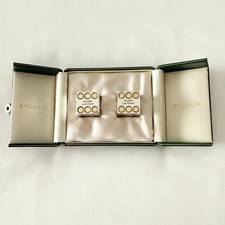Bvlgari Las Vegas Sterling Silver Dice Pair .925 Original Box S.B. Hallmarks picture
