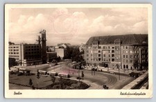 Vintage 1939 Berlin Reichskanzlerplatz Germany Street Scene Postcard RPPC picture
