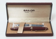 Vintage Sailor Profit 1911 Fountain Pen 14K F Fine Nib Burgundy w. Box picture