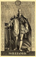 Britain's King William IV standing with sword in royal robes garter Old Photo picture