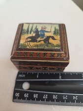 VTG Persian Khatam Kari trinket box   picture
