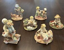 Rare- “Laura’s Attic” Limited Edition Figurine by Karen Hahn 1992/1993 set of 6. picture