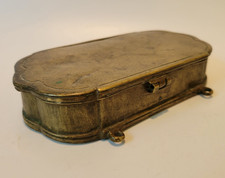 Beautiful  Antique 18th – 19th Century Brass Tobacco Box picture