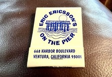 Eric Ericsson’s On the Pier, Ventura, CA, Full Unstruck Matchbook picture