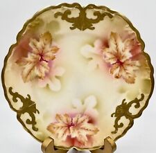 LOVELY TIRSCHENREUTH PT BAVARIA AUTUMN LEAVES CABINET PLATE; GERMANY; EXLNT COND picture