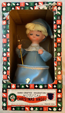 60'S HAND CRAFTED MUSICAL CHRISTMAS ANGEL PLAYS SILENT NIGHT KING IMPORT JAPAN picture