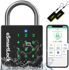 Heavy Duty Smart Padlock W/ Key Pad Lock W/ Code Keypad Weatherproof Bluetooth picture