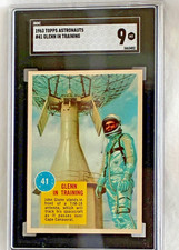 1963 Topps Astronauts. 3-D Back. Card # 41 Glenn in Training SGC 9 MINT picture