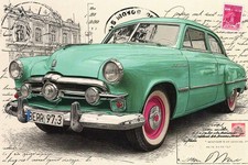 1951 Studebaker Champion Four-door Sedan (Address side blank) --New POSTCARD picture