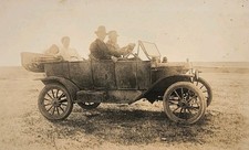 c1915 RPPC - Sunday Outing In Our Model 