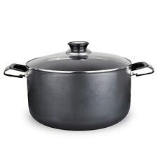 22 Quart Non-stick Stock Pot with Tempered Glass Lid and Carrying Handles, Mu... picture