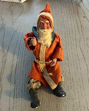 Antique santa Claus paper mache very rare picture