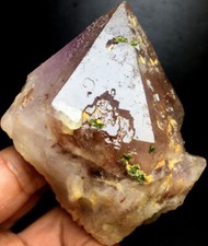 216g WOW Natural Beautiful Super AMETHYST QUARTZ with EPIDOTE specimen O511 picture