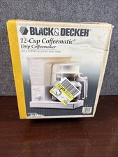 Vtg~Black and Decker~12 Cup Coffematic Coffee Maker~New~DCM12WL~1994 picture