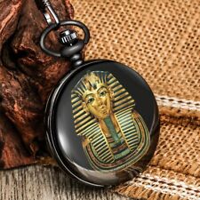 Mens Pocket Watch King Tut Pharaoh Tutankhamen 18th Dynasty Ruled 1332 – 1323 BC picture