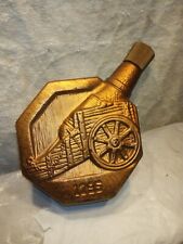 VINTAGE Jim Beam Whiskey Decanter Bottle Figural Cannon 1970 Bonded picture