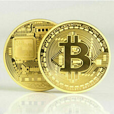 Gold Bitcoin Coins Commemorative 2020 New Collectors Gold Plated Bit Coin picture