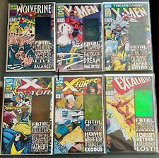 X-MEN FATAL  ATTRACTIONS 6 Issues Hologram Covers MCU 1993 #304 Signed Xmen 97 picture