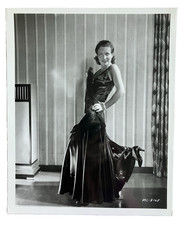 Joan Crawford 1930s Repro Vintage Publicity Photo Black Satin Dress Glamorous picture