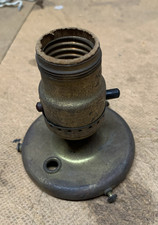VINTAGE MONOWATT PUSH BUTTON LIGHT LAMP SOCKET WITH MOUNTING FITTER PART picture