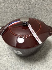 staub dutch oven Cast Iron #20 Grenadine New 7 7/8 X 6 In  picture