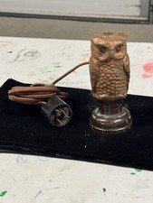 Antique 1920s Radio Owl Electric Timer Art Deco Taylor Tubes Cast Metal picture