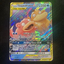 Pokémon TCG Slowpoke & Psyduck GX 35/236 Unified Minds TAG TEAM Holo English picture