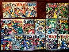 Marvel Comics The Mighty Thor #337-353 Comic Book Lot Newsstand Walter Simonson picture