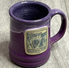 Deneen Pottery Bryce Canon National Park Utah Purple Glaze Stoneware Mug USA picture