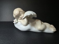 Russ Dream Angels “SWEET DREAMS” Sleeping Cherub Angel Figurine Porcelain picture