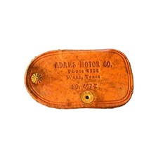 Vtg Pre WW2 1930s Ford Dealer Promo Leather Key Case  Adams Motor Co Waco, Texas picture