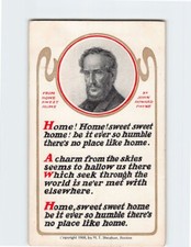 Postcard Greeting Card with Poem with Art Print John Payne Picture picture