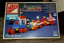 1981 Entex LOC BLOCs Disney MICKEY'S TRAIN w/ Minnie Mouse & Donald Duck bloc picture