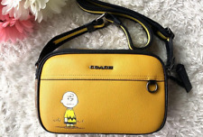 Coach X Peanuts Graham Crossbody Shoulder Bag Charlie Brown New　JAPAN picture