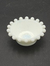 Boyd Imperial Candlewick Nut Dish /Open Salt Cellar Milk Glass picture
