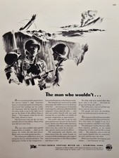 1944 Pitney-Bowes Postage Meter Co Stamford CT Print Ad - The Man Who Wouldn't  picture