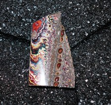 Finished Piece of Fordite-Corvette Fordite-62.14mm x 37.44mm x 8.53mm (F-028) picture