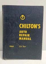 Chilton’s Auto Repair Hard Cover Book Manual 31st Year 1960 picture