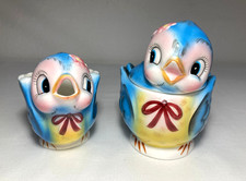 Vintage 1950's Geo. Z. Lefton Bluebird 290 Cream & Sugar Set picture