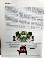1971 Snapper Comet 30 Riding Mower Monster Original Vintage Magazine Print Ad picture