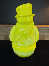 Fenton USA Snowman Fair Lamp - Dandelion Glass (Limited) picture