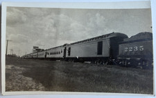 c1910s Vintage RPPC Postcard Train Passenger Consist Baggage Car Crew Waving picture