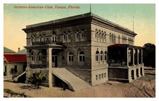 German American Club Stone Exterior Tampa FL C1910s Postcard AH5 picture