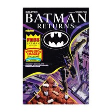 RARE 1992 Batman Returns Cereal Box w/ Magic-Motion Bookmark & Door Hanger NEW picture