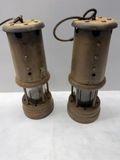 a PAIR  British Coal Mining Company Welsh Miners Lamps/ Lantern Wales U.K picture