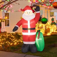 8ft Christmas Inflatable Santa Claus w/Gift Bag LED Lights Blow Up Outdoor Decor picture