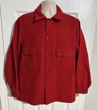 Vintage 50’s/60’s Official Boy Scouts of America Red Wool Field Jacket Men’s picture