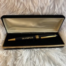 Vintage Olympus Writing Pen- Comes In Pretty Velvety Box- Needs New Ink Refill picture