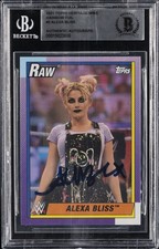 2021 TOPPS HERITAGE WWE AUTO #3 ALEXA BLISS BGS AUTHENTIC picture