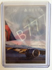 Delta Air Lines Pilot Trading Card #36 2015 Boeing B777-200LR EXCELLENT picture